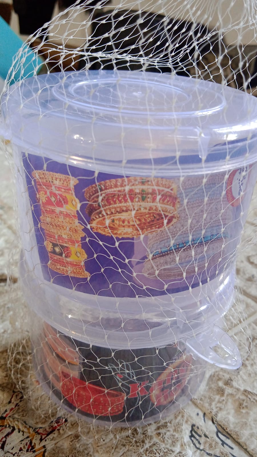 8723 Kangan / Bangle Round Box for women - Pack of 2 bangle boxes for storage - Transparent Plastic storage boxes | Jewelry organizers, Small Plastic Boxes for Storage of Bangles (2 Pc Set) 8723 Kangan / Bangle Round Box for women - Pack of 2 bangle boxes for storage - Transparent Plastic storage boxes | Jewelry organizers, Small Plastic Boxes for Storage of Bangles (2 Pc Set)